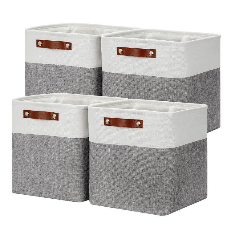 Set of 4 Storage Cubes Baskets for Organizing (4 Count)
