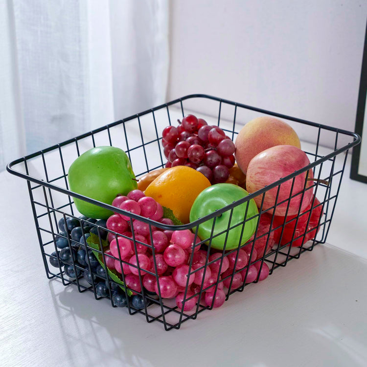 Extra Large】Wire Kitchen Storage Baskets 2 Packs