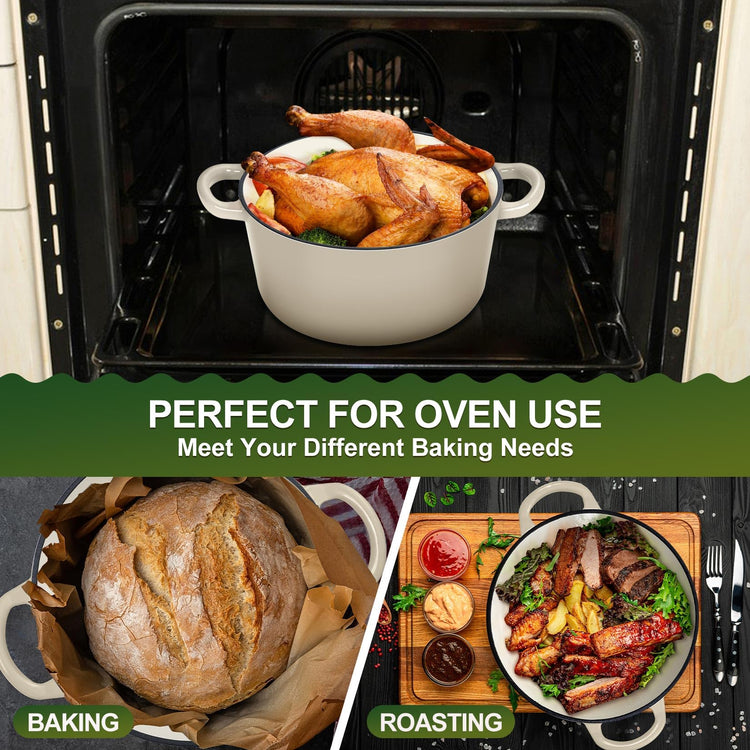 6QT Enameled Dutch Oven