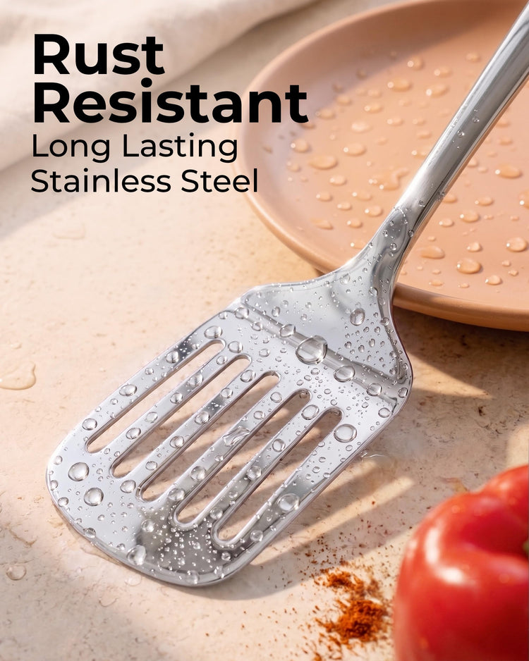 Stainless Steel Slotted Spatula Turner
