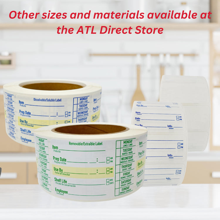 2x3 Dissolvable Food Labels