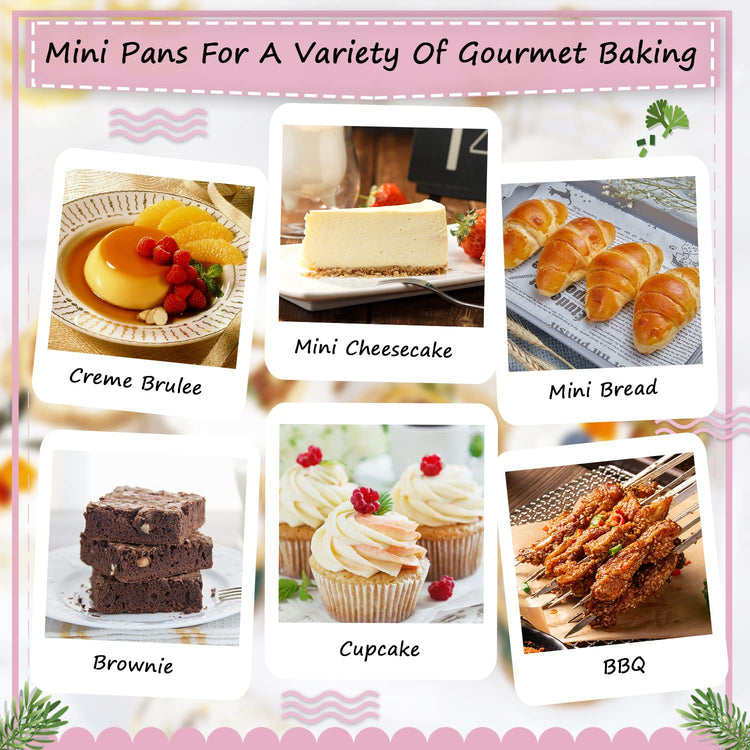 Mini Loaf Cake Pans with Lids 100 Pack (6.8 Fl Oz)