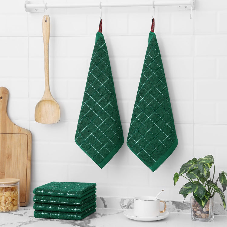 100% Cotton Terry Kitchen Dish Cloths (12 Count)