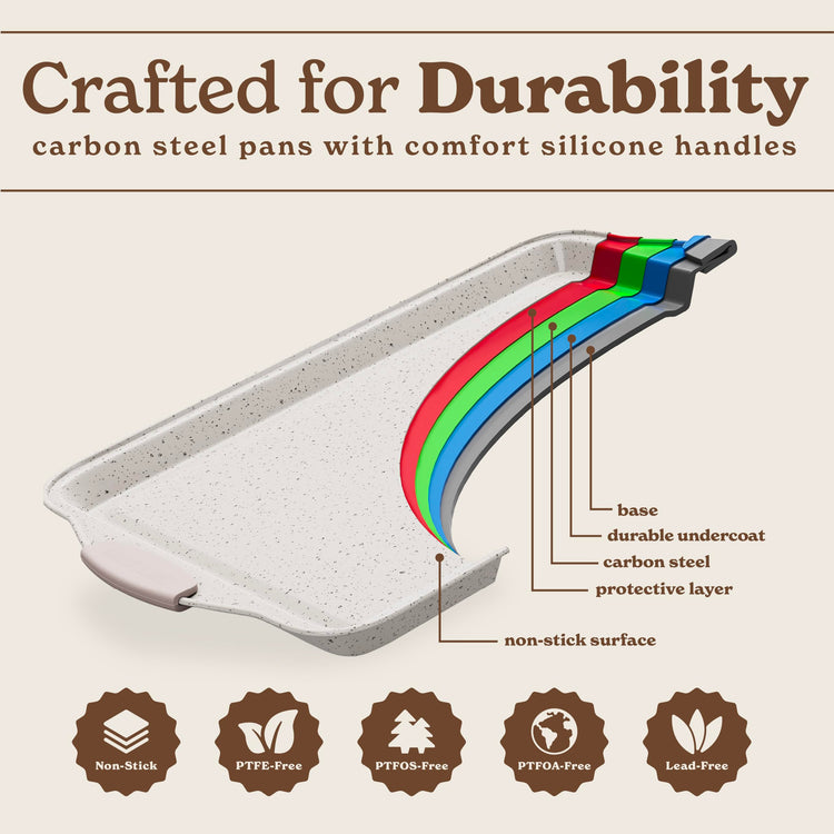Nonstick Stackable Bakeware Set