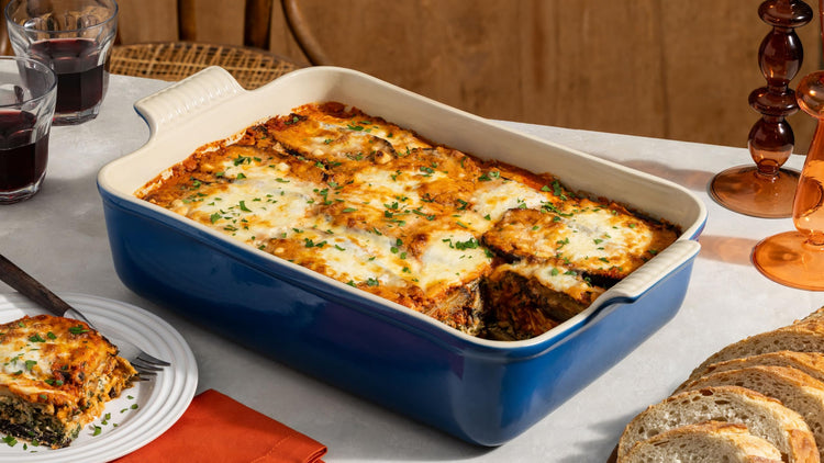 Stoneware Heritage Deep Rectangular Lasagna Dish
