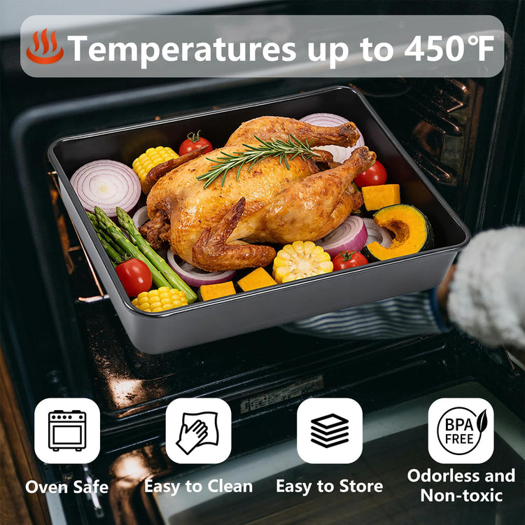 3 Pack Roasting Pan Set