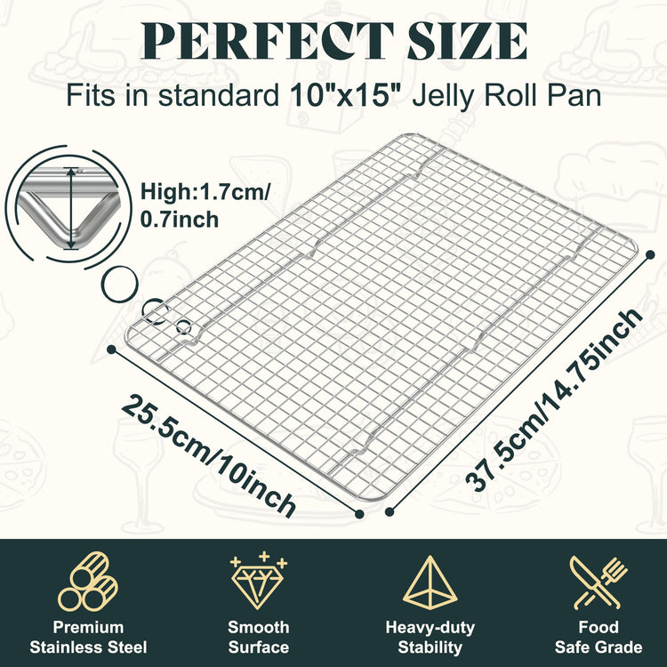 Cooling Racks for Cooking and Baking (2 Count)