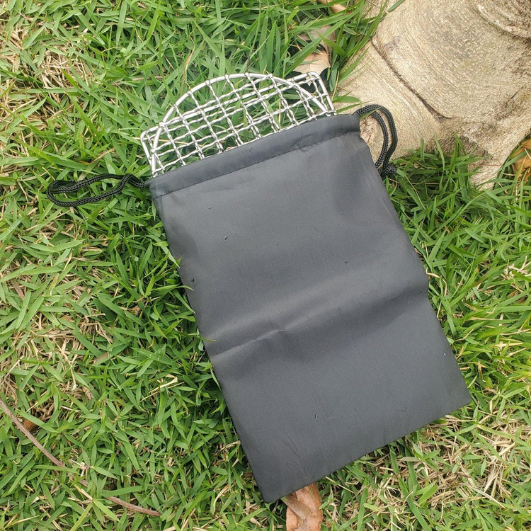2Peices Backpacker Bushcraft Grill Grate Stainless Steel BBQ Cooking Grill Mesh Campfire Grill Square Round for Camping, Backpacking, Hunting Fishing