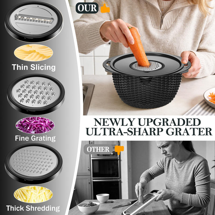 4 1 Colander with Bowl Set