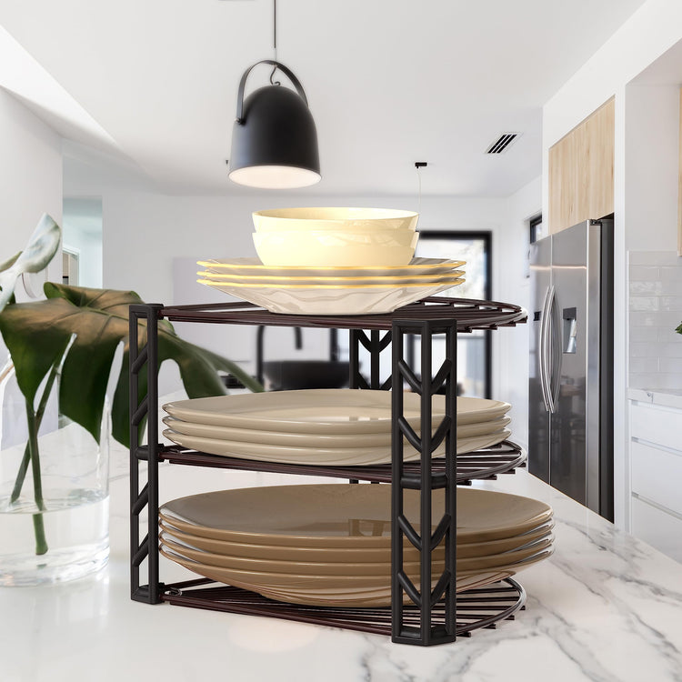 3 Tier Counter Corner Shelf Organizer