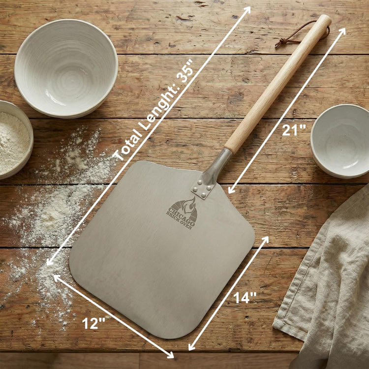 Pizza Peel 12" x 14" Aluminum Pizza Paddle