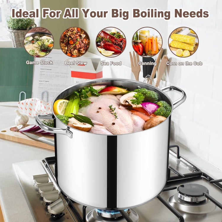 20 Qt Large Stock Canning Pot