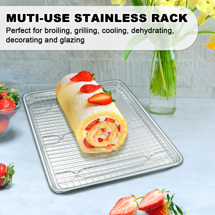 Half Sheet Pans with Rack Set (2 Count)