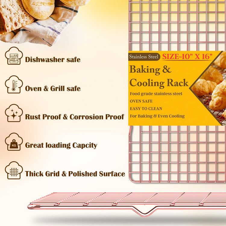 2PCS Cooling Racks for Cooking and Baking