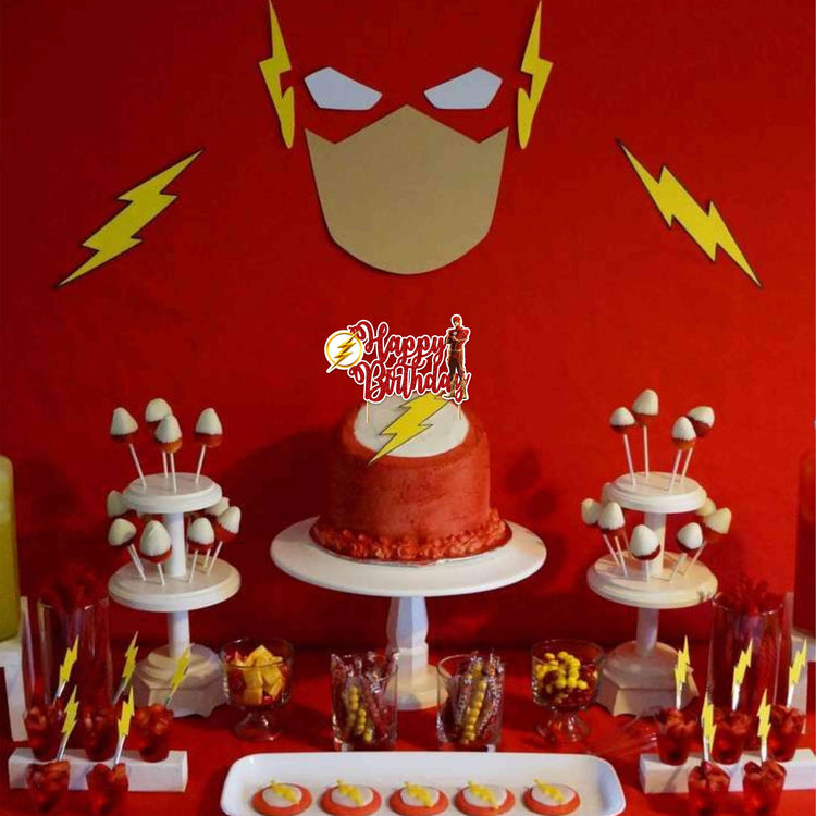 Flsh Happy Birthday Cake Topper