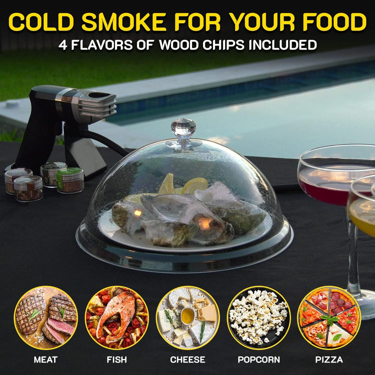 Cocktail Smoker Kit - Whiskey Smoker Kit - Smoke Infuser Birner PRO - Premium Kit, 13 PCS, with Accessories and Wood Chips - Cold Smoke for Food and Drinks - Gift for Men