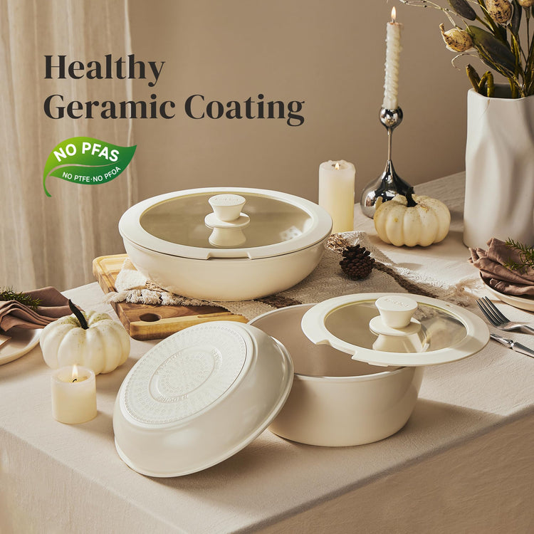 Ceramic Pots and Pans Set Non Stick