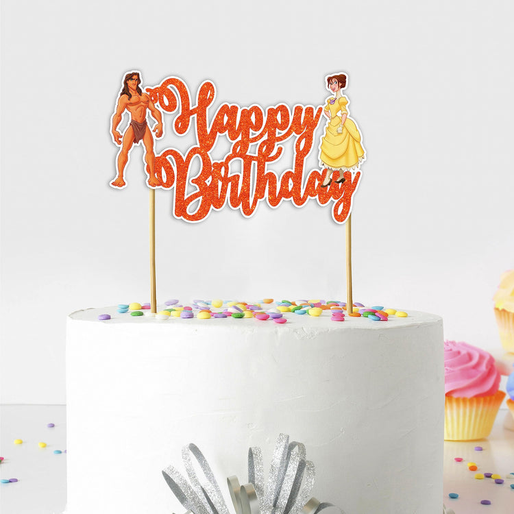 Tarzn Happy Birthday Cake Topper