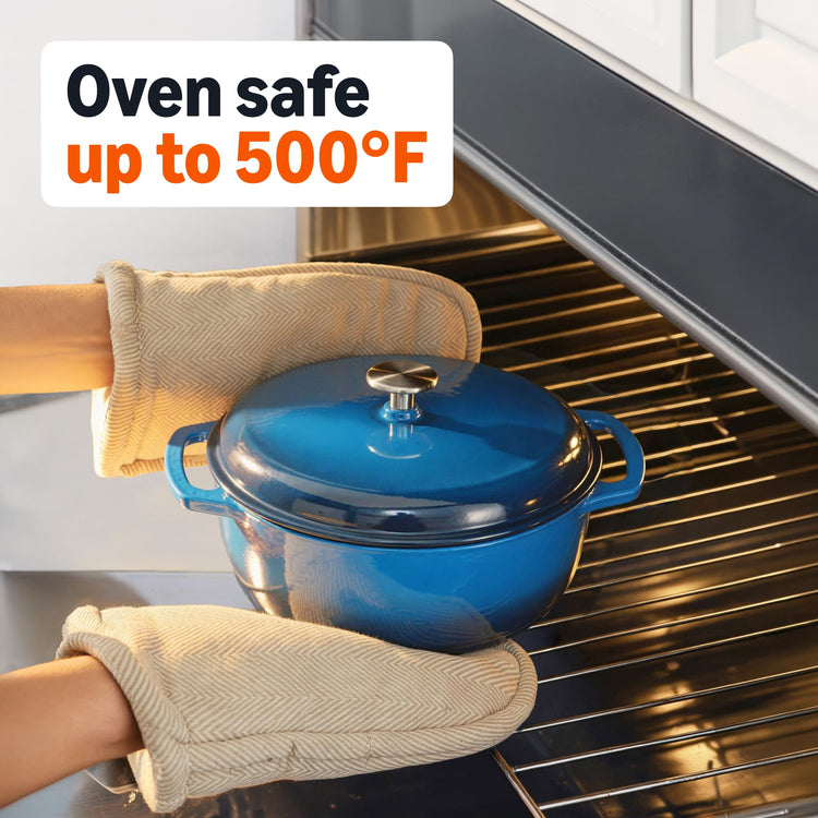 Enameled Cast Iron Dutch Oven Pot with Lid