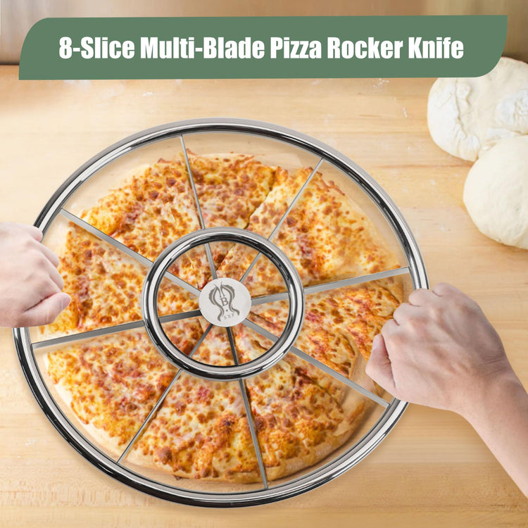 16" Pizza Cutter Rocker Sharp 8