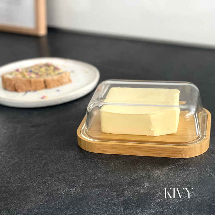 Large Butter Dish with Lid