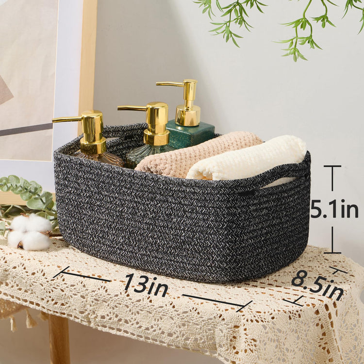 Small Storage Baskets for Organizing (3 Count)