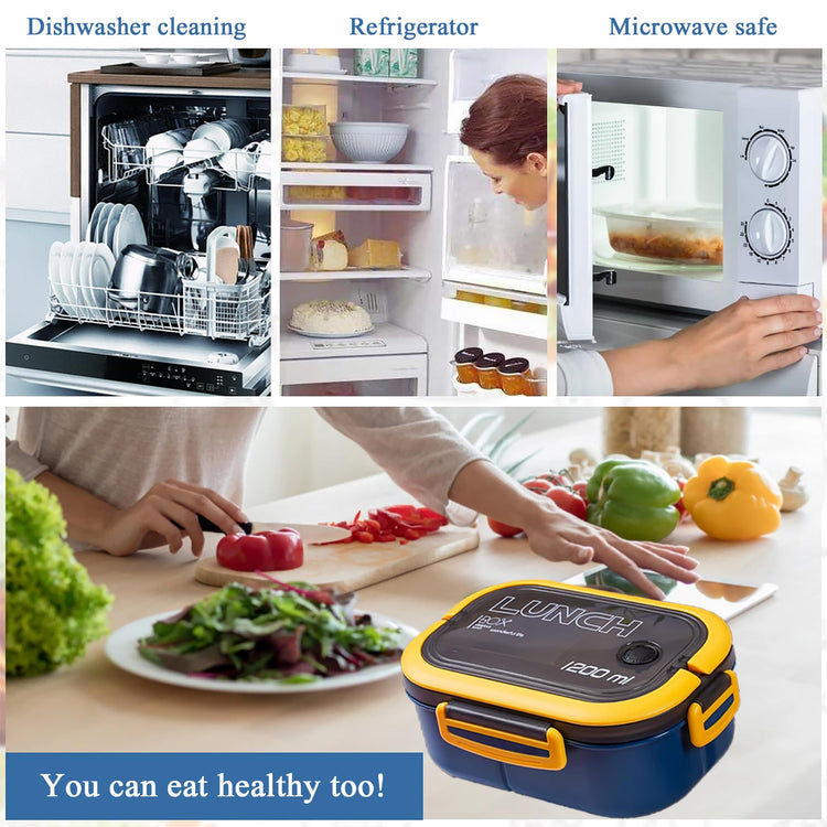 Double Layer Bento Box with Cutlery