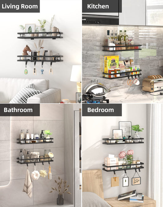 Spice Rack Organizer Wall Mount (2 Count)