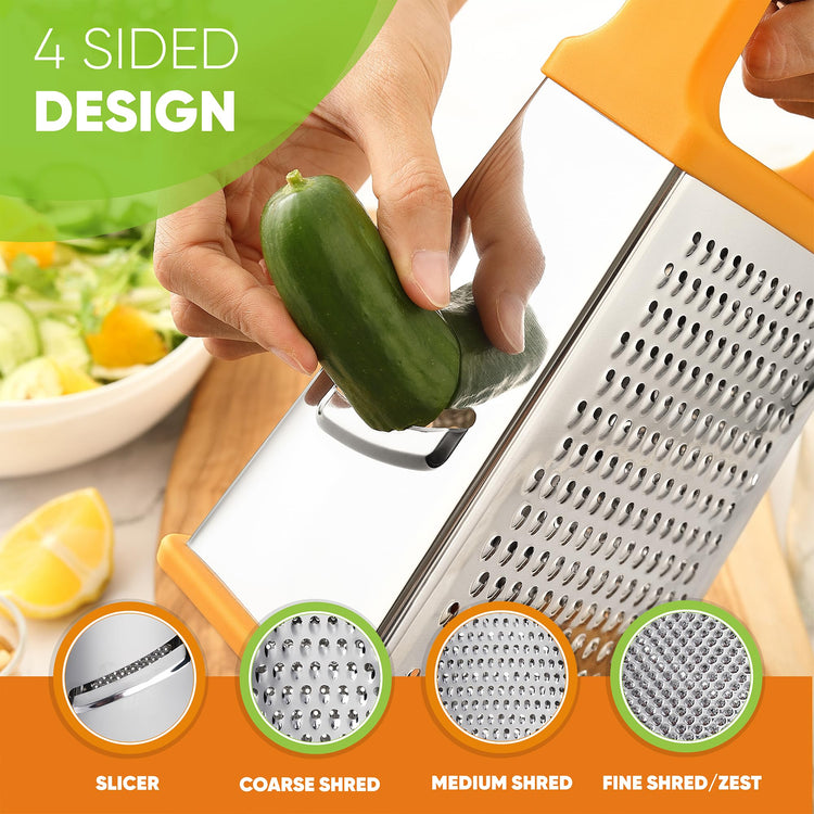 Stainless Steel XL Cheese Grater for Kitchen