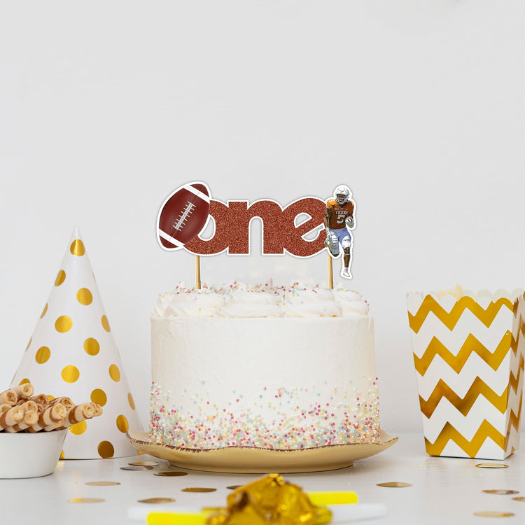 American Football One Cake Topper