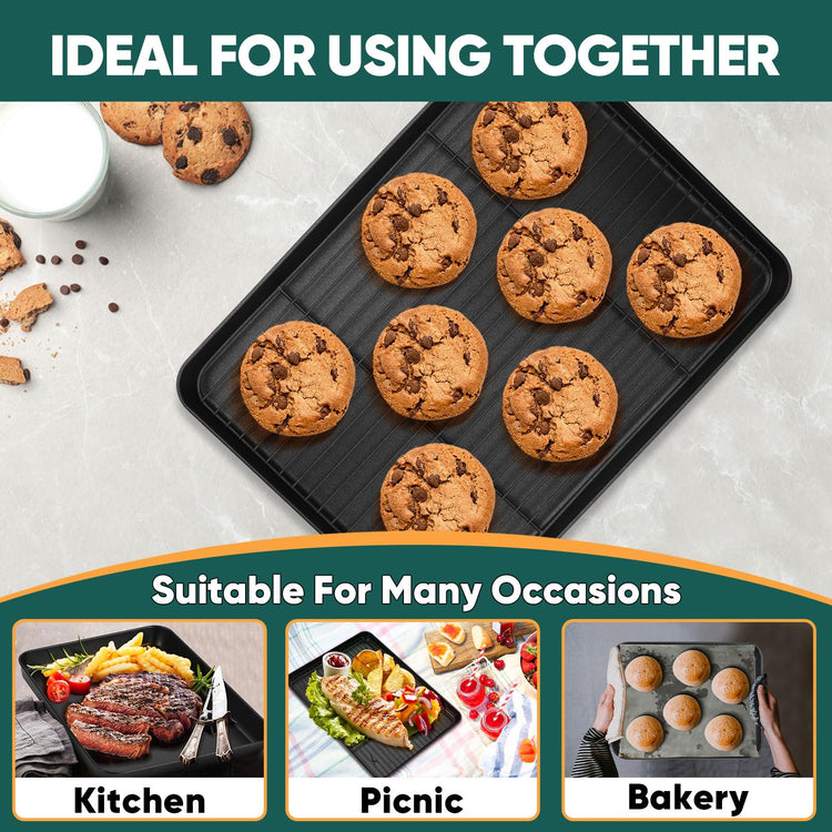 Nonstick Baking Oven Pan with Rack for Cookie