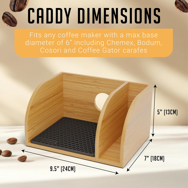 Pour Over Caddy for Chemex Bodum Cosori Coffee Makers Black
