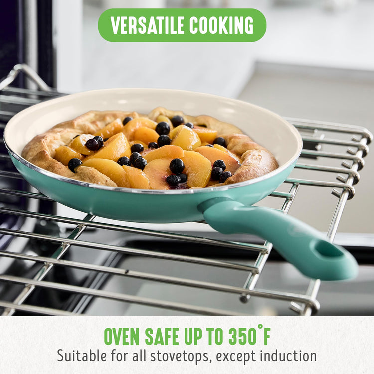Soft Grip 8” Frypan Skillet and Spatula Breakfast Cookware Set