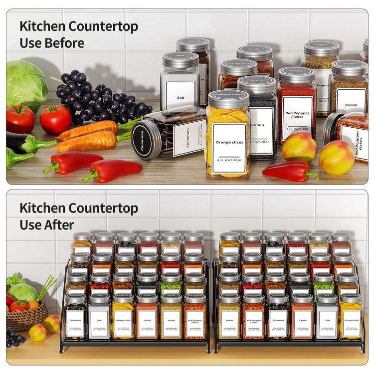 4 Tier Spice Rack Organizer (2 Count)