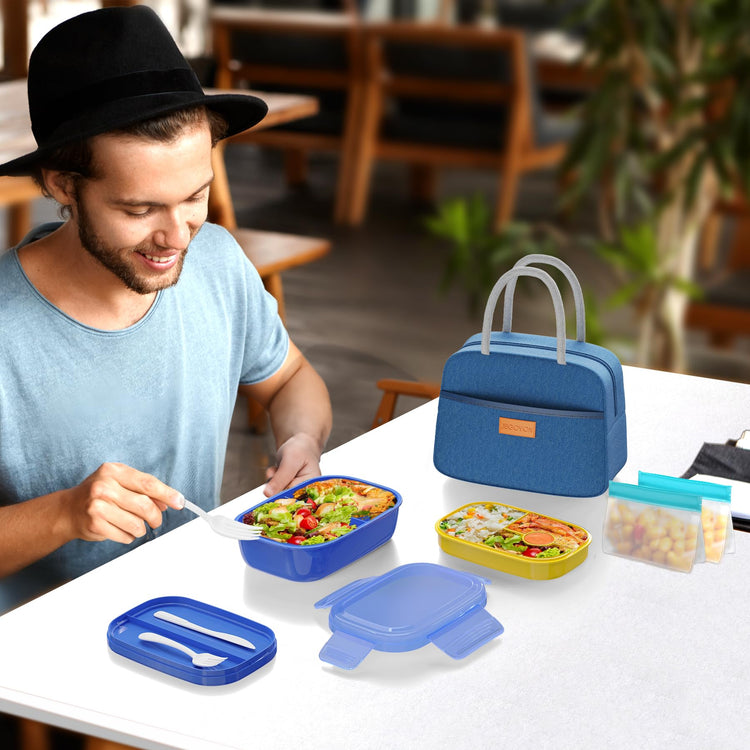 Leakproof Bento Box & Insulated Lunch Bag Set