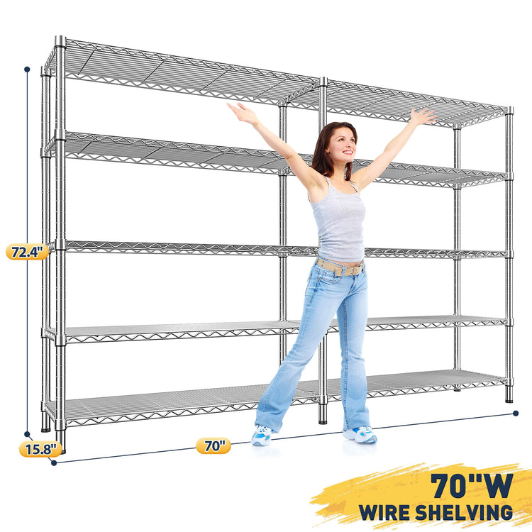 Chrome Metal Shelving