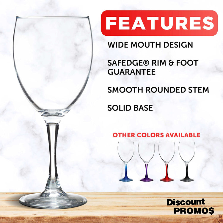 Nuance Wine Glasses by ARC 10.5 oz. Set of 10 (10 Count)