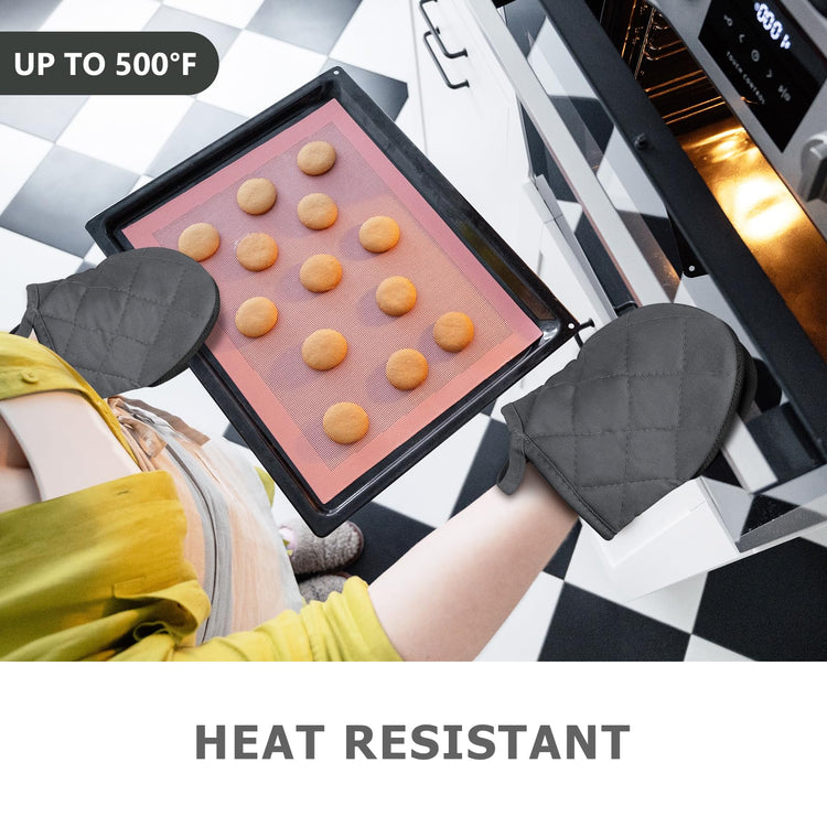 1 Pair Short Oven Mitts