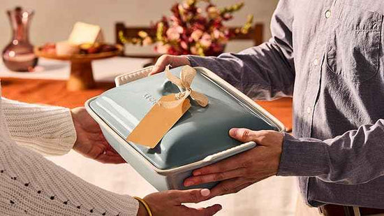 Le Creuset Stoneware Heritage Covered Rectangular Casserole, 4 qt. (12" x 9"), Riviera
