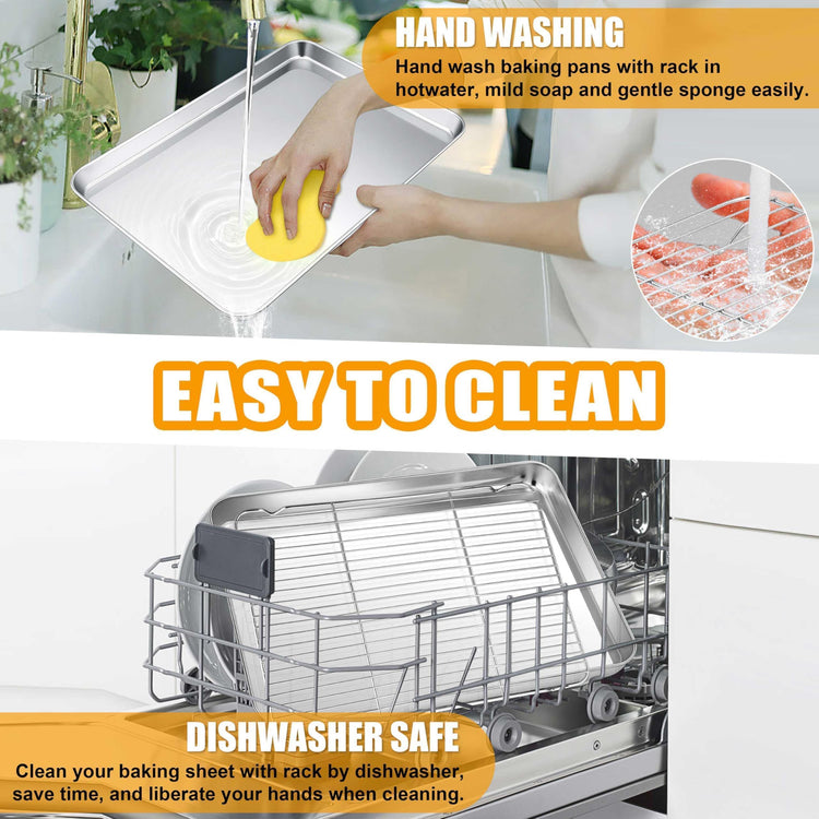 Large Baking Sheet with Wire Cooling Rack