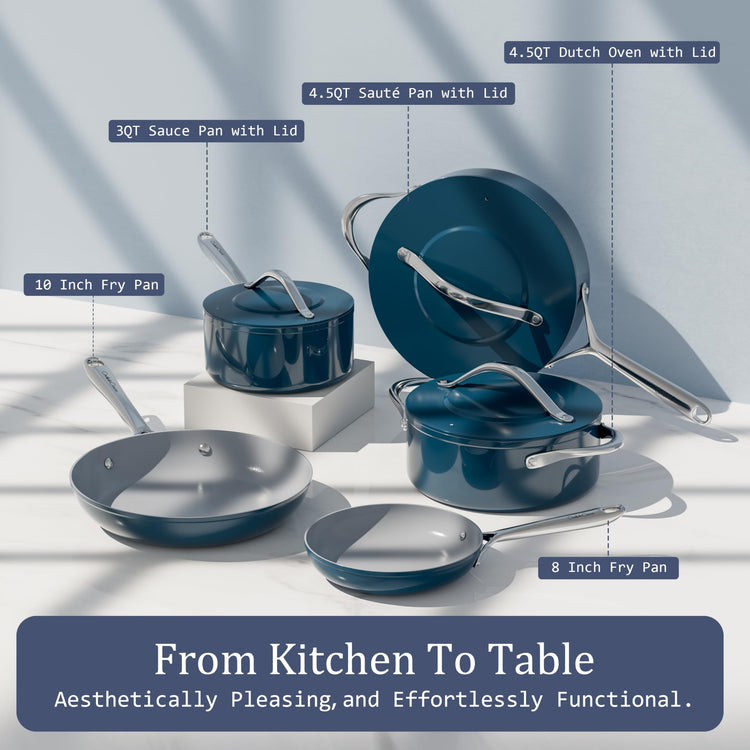 Premium Ceramic Sauce Pan with Lid