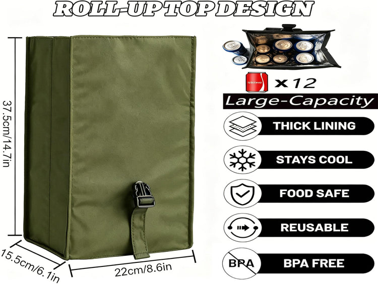Insulated Foldable Lunch Bag