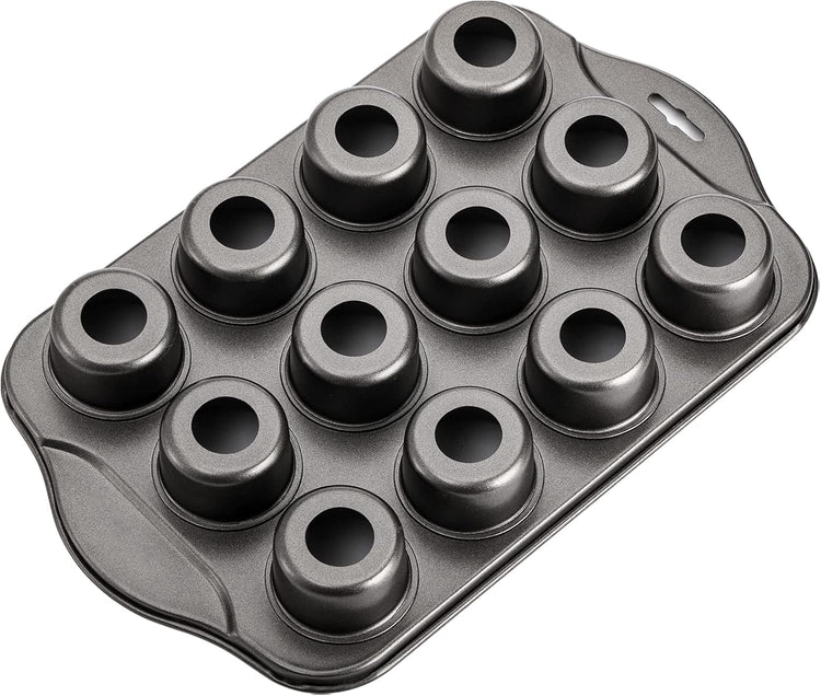 Tosnail 12 Cavity Mini Cheesecake Pan with 24 Pieces Removable Bottom