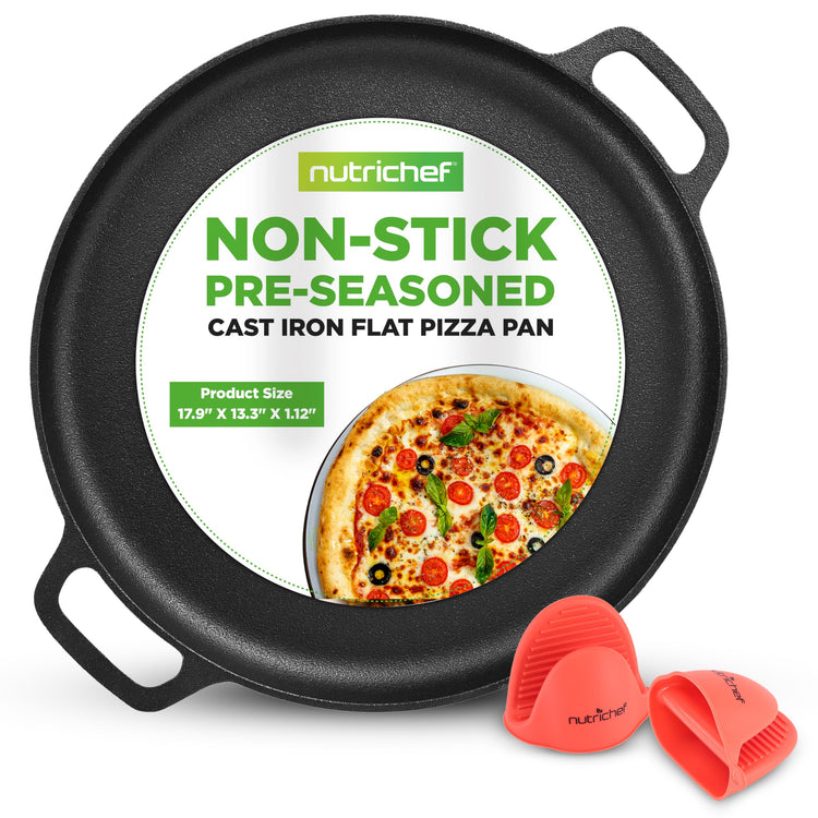 13 Inch Flat Cast Iron Pizza Pan
