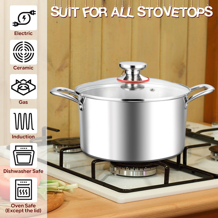 5 Quart Stock Pot with Lid