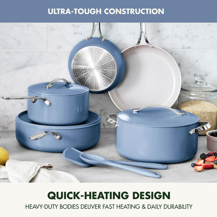 Nova 10 Piece Cookware Pots & Pans Set
