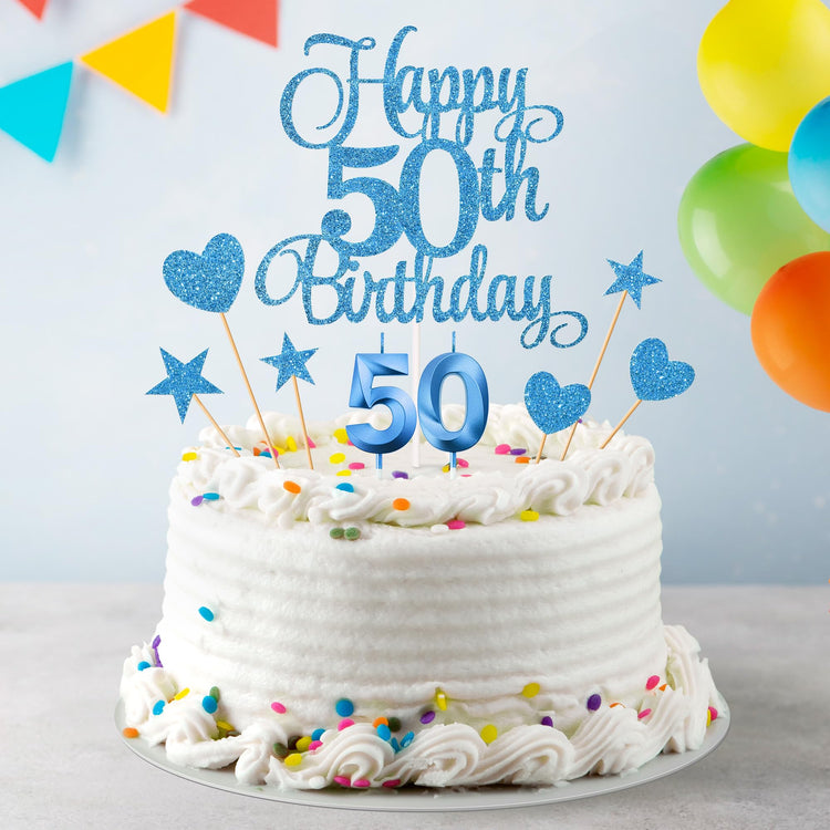 50th Birthday Cake Decorations