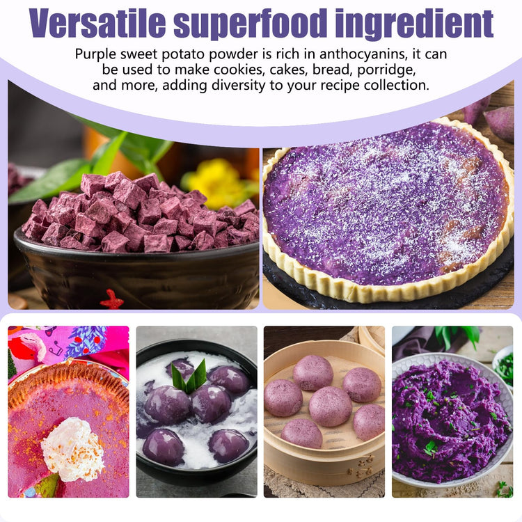 Purple Sweet Potato Powder 8 Oz (8 Ounce)