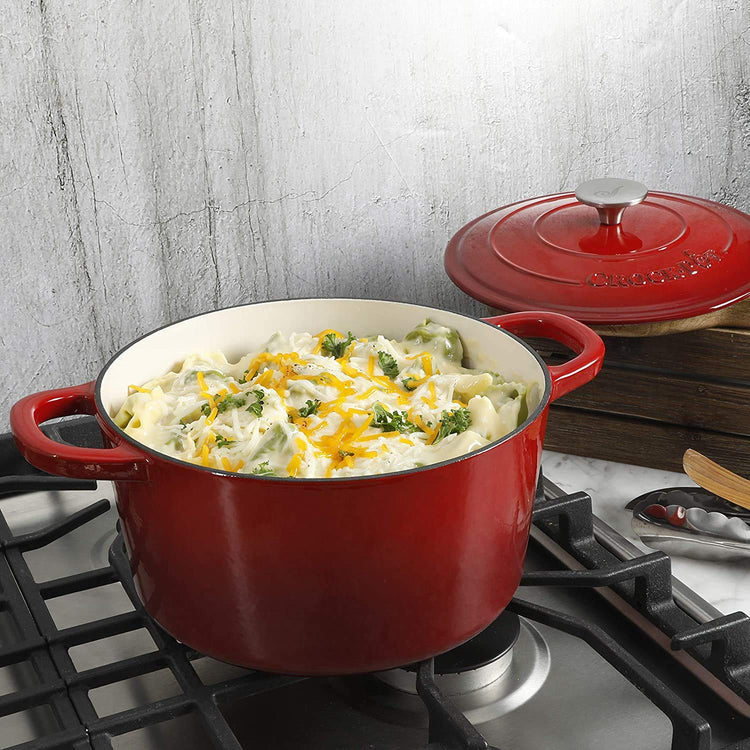 Artisan 3 Quart Round Enameled Cast Iron Dutch Oven