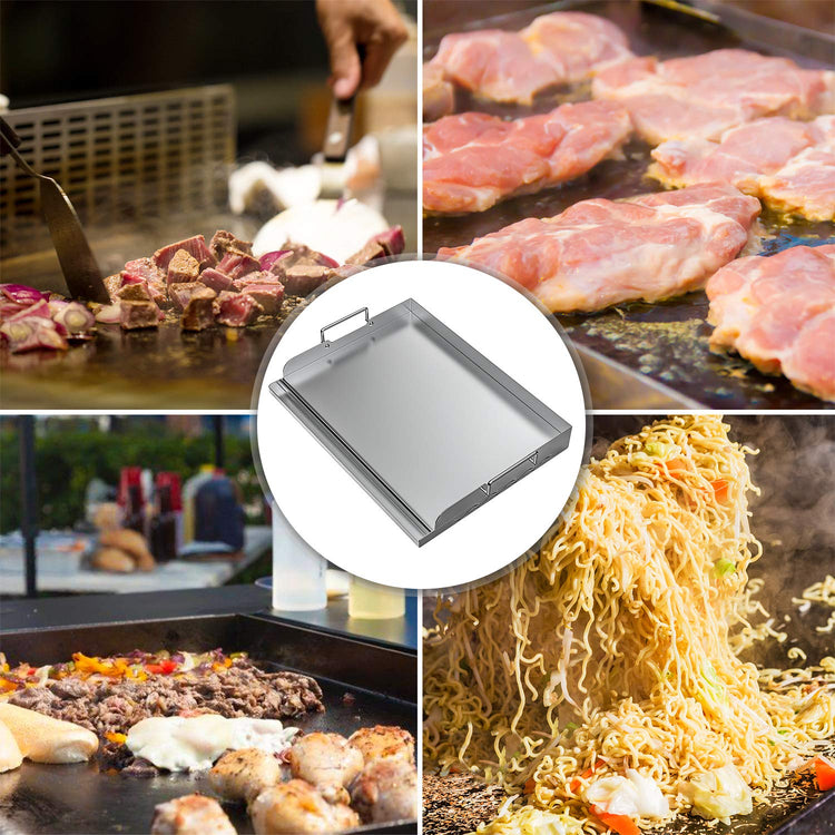 Stainless Steel Griddle Flat Top Plate 17" x 13"
